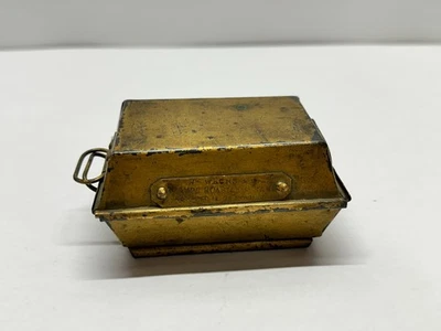 Antigua bandeja para hornear de hojalata en miniatura - 1875 - muestra de vendedor, prototipo de patente Foto 1 de 4