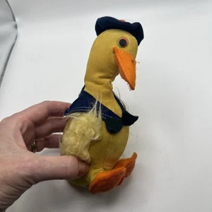 Antique Vintage Herman Pecker made in Japan Sailor Duck 6” Bird Toy - Picture 1 of 11