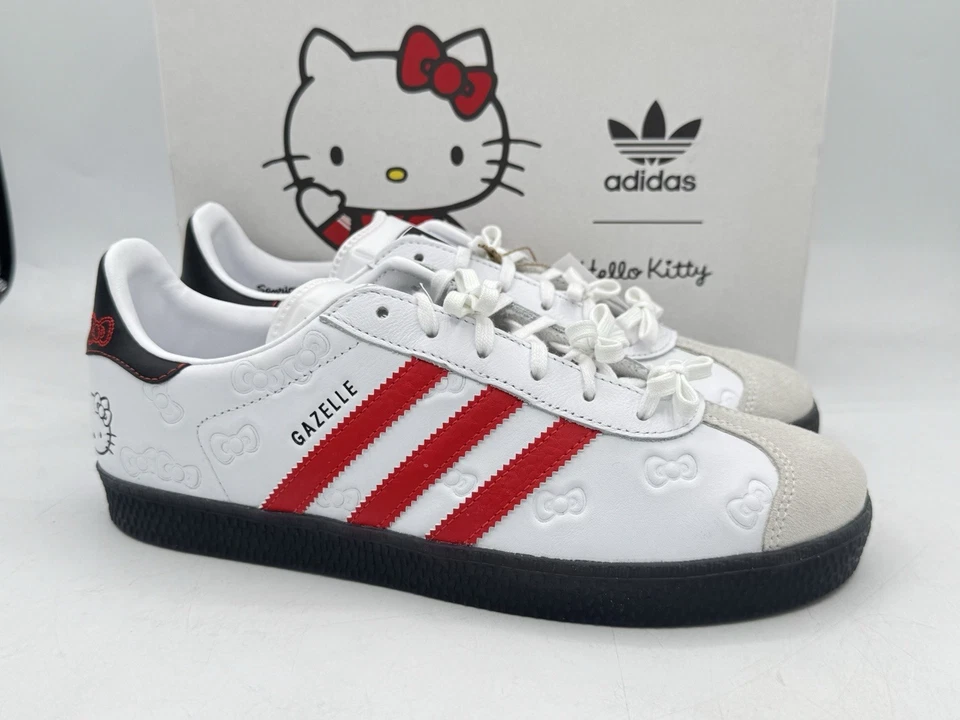 adidas Hello Kitty x Gazelle J 50th Anniversary IH9953 Women Size 6.5/ Kids 5.5 - Image 1 of 4