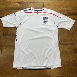 Umbro England Team 2007 - 2009 Fußball Soccer Trikot Erwachsene Größe Medium weiß - Bild 1 von 8