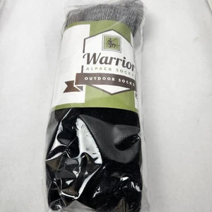 Vintage Warrior Alpaca Socks Black Size Medium Warm Hypoallergenic Unisex NWT  - Picture 1 of 5