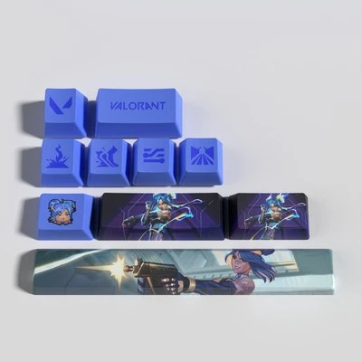 VALORANT Themed Keycaps Neon 10 keys OEM high degree - Image 1 of 3