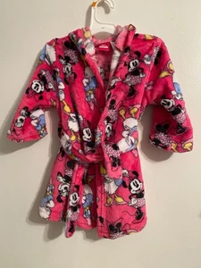 Disney Minnie Mouse Girl's Robe With Hood Size: XXS/2T - Picture 1 of 4