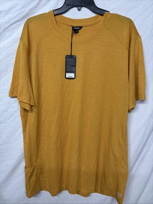 Camisa Allbirds Para Hombre XXL Amarilla Natural Run Camiseta Rendimiento Lana Merino Bolsillos Foto 1 de 4