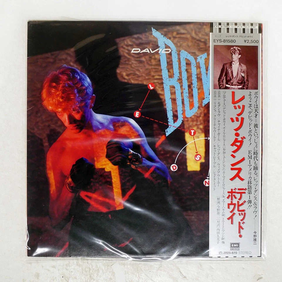 DAVID BOWIE LET'S DANCE EMI AMERICA EYS81580 Japan OBI INSERT VINYL LP - Image 1 of 1