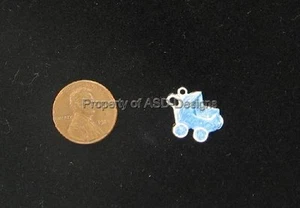 1pc S/S Plated Boy's Baby Stroller Carriage Charm 6235 - Picture 1 of 1