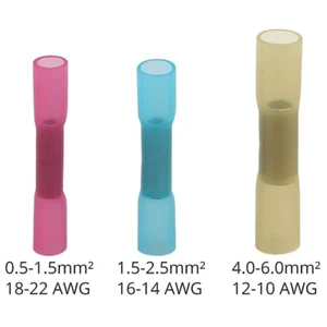 500/50x Wasserdicht Schrumpfdraht Kabelverbinder Crimpdichtung Stoßfuge Muffe - Bild 1 von 10
