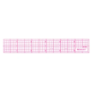 Westcott 8Ths 6-Inch Beveled Transparent Ruler (B-50), Clear - Picture 1 of 12