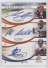 2009 SP Signature Edition Trios /25 Allen Patrick Derek Anderson #T-APH Auto
