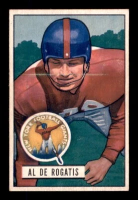 1951 Bowman Football #55 Al Derogatis EX *e1 - Image 1 of 2