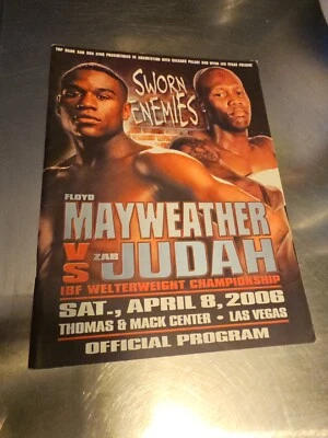 Floyd Mayweather vs Zab Judah April 8, 2006 Official On-Site Boxing Program.  - Image 1 of 4