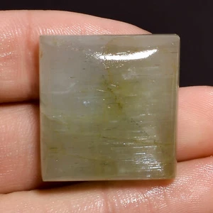 EPIC GEMS-59 Ct Natural Aquamarine Radiant Shape Cabochon Gemstone-25X24X9 mm - Picture 1 of 2