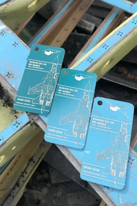 Russian Air Force Su-34 O9 RED tag RF-81852 Original history tag skin - Picture 1 of 8