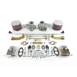 VW Type 1 air cooled genuine Weber 34 ICT dual carb kit with hex bar linkage - Picture 1 of 2