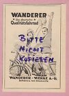 SCHÖNAU-CHEMNITZ, Werbung 1925, Wanderer-Werke AG Fahr-Rad Fahrräder Reifen