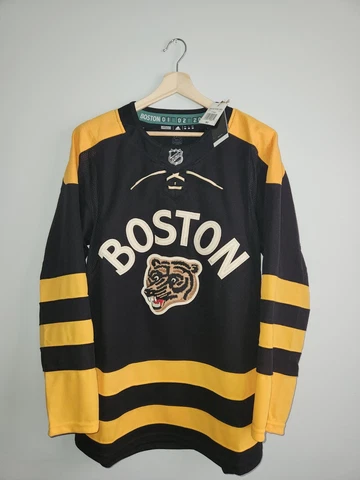 Boston Bruins 2023 Winter Classic Adidas Jersey Size 50 NWT Cover