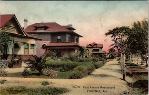 PHOENIX, ARIZONA - FIRST AVENUE RESIDENCES - OLD POSTCARD - Picture 1 of 2