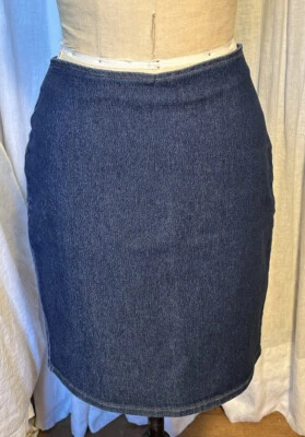 Rampage Womens Straight Stretch Denim K Length Skirt Sz 11 Pre-owned  - Image 1 of 4