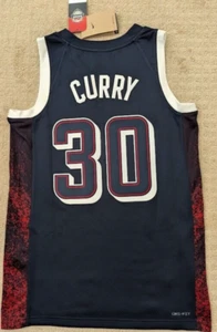 Men's USA Basketball Nike Unisex 2024 Swingman Curry 30 Jersey Navy - Size 40 - Picture 1 of 10