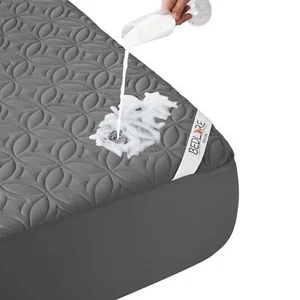 Waterproof Mattress Protector, Queen Size Mattress Pad Noiseless with Deep Pocke - Picture 1 of 8