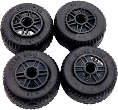 LEGO Nr-4550937 / 6109682 City Auto / Car Bus Truck Reifen + Felgen / 4 Stück - Bild 1 von 4