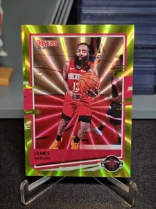 2020-21 Donruss Yellow Laser James Harden /25 Rockets - Picture 1 of 2
