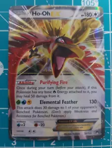 Tarjeta ultra rara Ho-Oh EX - 92/122 - Pokemon Breakpoint XY casi nueva - Imagen 1 de 2