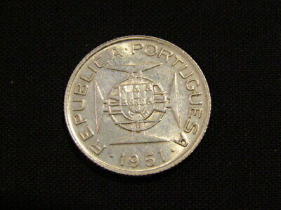 Timor 1951 50 Avos Au Silver Coin • 19.99€