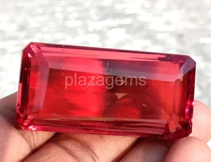 150 CT NATURAL COLOR CHANGING ALEXANDRITE EMERALD SHAPE LOOSE GEMSTONE 5JRL - Picture 1 of 13