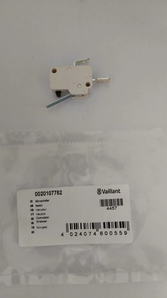 Microinterruttore Interruttore caldaia Vaillant VCW 0020107782, ex 126223 - Immagine 1 di 1