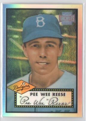 2001 TOPPS CHROME ARCHIVES REPRINT RC PEE WEE REESE - Image 1 of 2