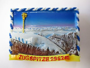 Zugspitze Bavière Bavaria Aimant Poly Relief 7 CM Souvenirs D'Allemagne, Neuf