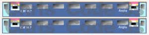 Adhesive Vinyl Coach Decal OO gauge Hornby / Lima - Anglia ONE MK2 (fictional) - Picture 1 of 1