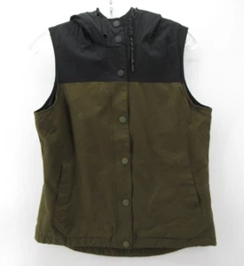 Dakine Jacket Women Medium Green Vest Coat Waxed Water Resistant Hiking Skiing - Picture 1 of 11