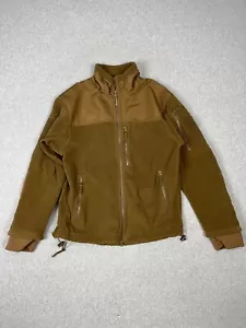 Condor Jacket 601 Mens L Brown Alpha Micro Fleece Tactical Full Zip Outdoor - Picture 1 of 14