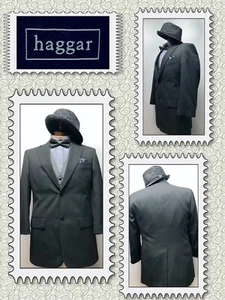 Haggar Neu ohne Etikett Herren 38R anthrazit GRAU NEU Sport Mantel Abendessen Jacke Blazer 978102 - Bild 1 von 8