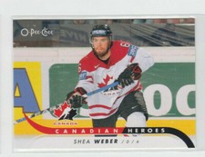 09/10 OPC Team Canada Shea Weber Canadian Heroes card #CB-SW