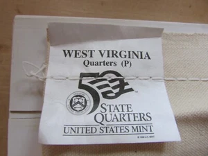 $25 Unopened Mint Bag, 2005-P West Virginia State Quarters - Picture 1 of 3
