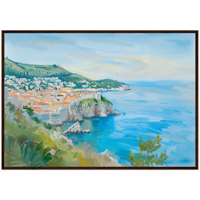 Dubrovnik Painting Croatia Art Print Dubrovnik Old Town Impressionism Wall Decor - Image 1 of 4