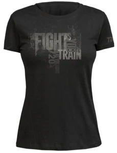 720gear T-Shirt Women Damen Basic Fight As You Train schwarz black Moral - Bild 1 von 4