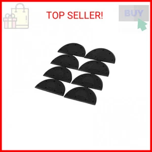uxcell Rubber Heel for Shoes Boots Sole Heel Guard Repair Pads 8pcs Black Black - Picture 1 of 1