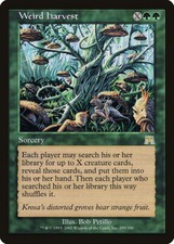 Weird Harvest Onslaught NM Green Rare MAGIC THE GATHERING MTG CARD ABUGames