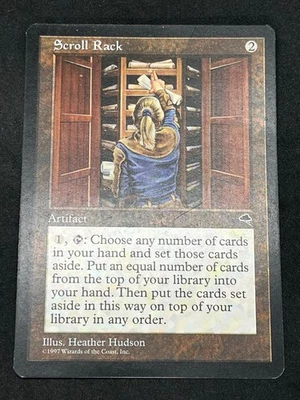Magic the Gathering MTG Scroll Rack Artifact Tempest Rare - Image 1 of 2