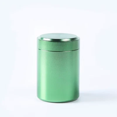 Mini Stainless Steel Airtight Smell Proof Herb Stash Jar Tea Coffee Storage Box - Image 1 of 4