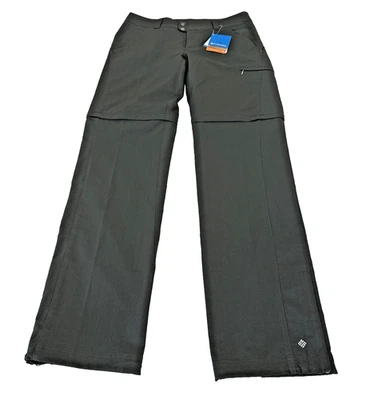 ¡NUEVO! Pantalones convertibles COLUMBIA Silver Ridge para mujer Omni-Shield gris oscuro talla 8L Foto 1 de 4