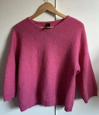 TOPSHOP BOUTIQUE Pink Angora Mix Jumper Size 6 - Image 1 of 4