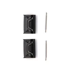 1Pair 22mm Steel Smart Watch Adapter Connecter For Garmin Fenix 5/Quatix 5 b - Photo 1 sur 8
