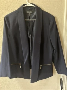 Black Label by Evan-Picone Women's Blue Jacket Size 18 - Picture 1 of 3