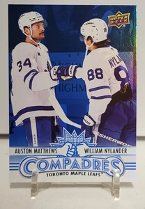 2025-26 Upper Deck Series 1 Auston Matthews William Nylander #CM-3 Compadres - Picture 1 of 2