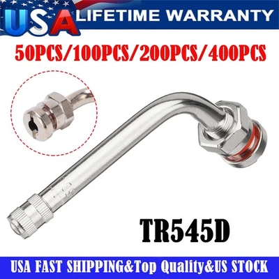 50PCS-400PCS Truck Tire Valve Stems TR545D for New 22.5 & 24.5 Alcoa Aluminum - Image 1 of 4